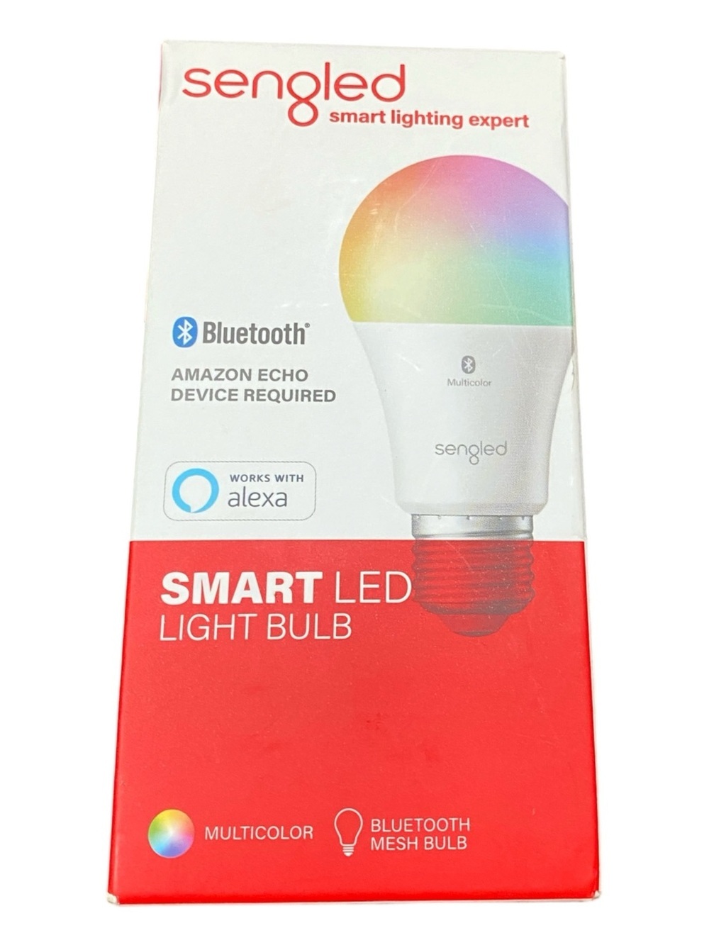 Smart LED Multicolor Light Bulb - White/Multicolor